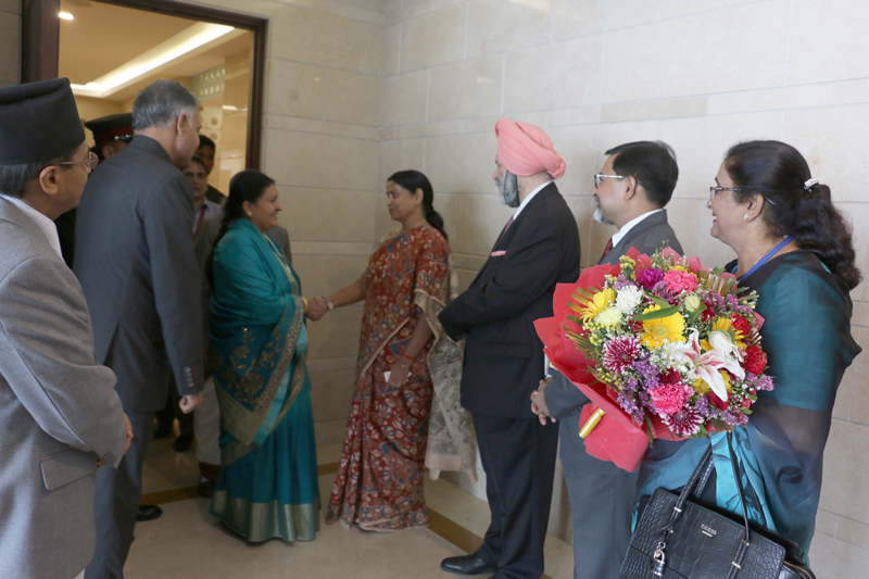 President Bhandari lands in New Delhi